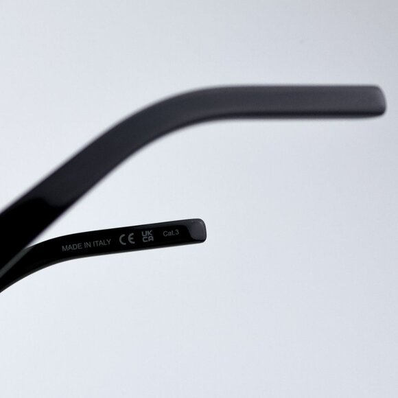 Saint Laurent SLM124 001 BRAND NEW Sunglasses Black Grey Square Unisex - Picture 8 of 11